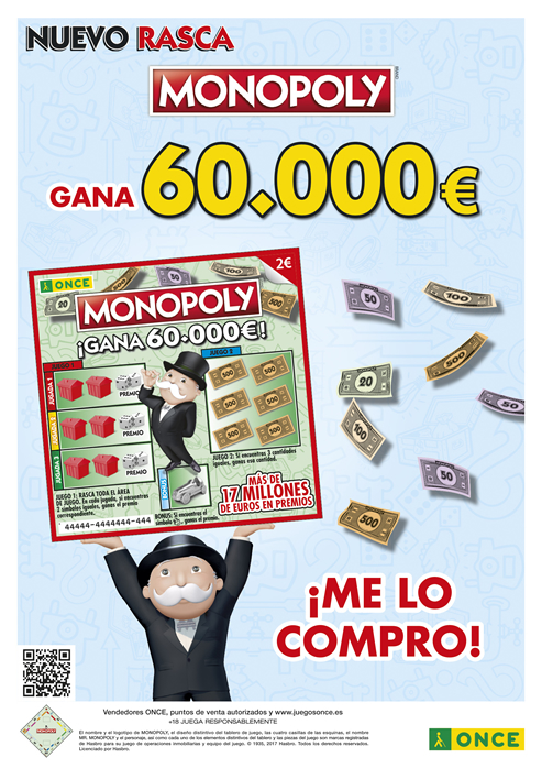 Rasca Monopoly de la ONCE