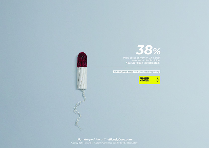 Campaña Amnistía Internacional - The Bloody Data (Cannes 2021)