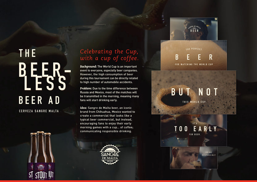 The beer-less beer ad