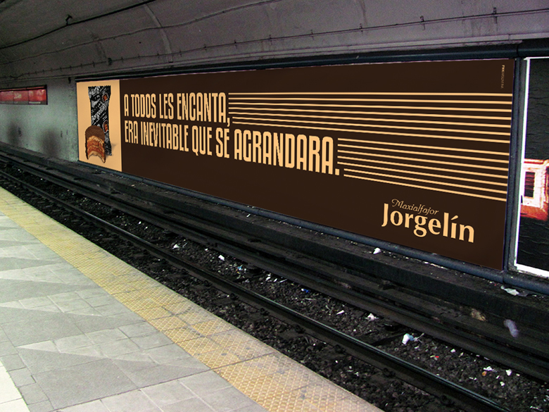 Cartel XL Subte - Jorgelin Negro 2013