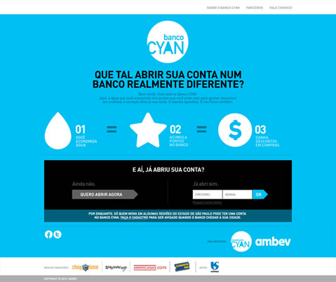 Sitio web Banco CYAN