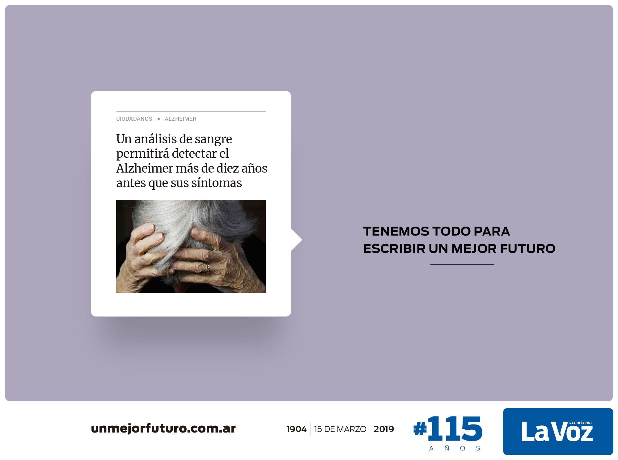 Campaña La Voz - Tenemos todo para escribir un mejor futuro