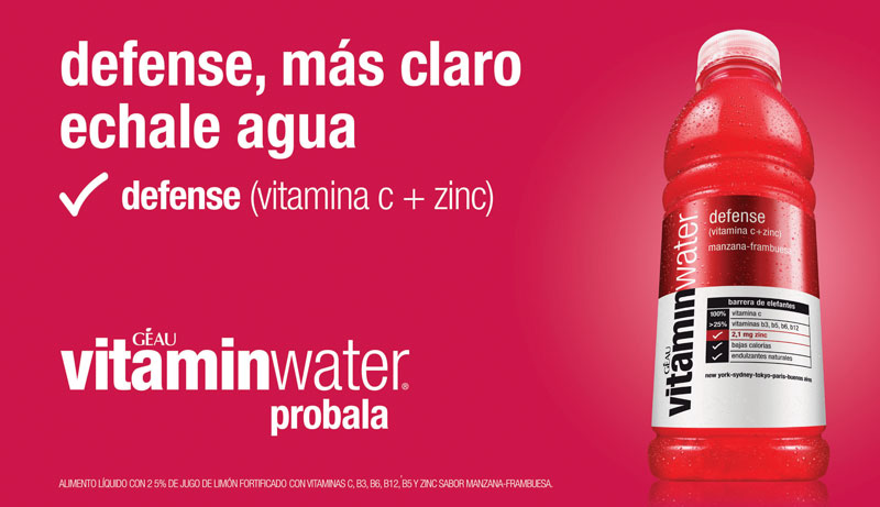 Campaña géau vitaminwater