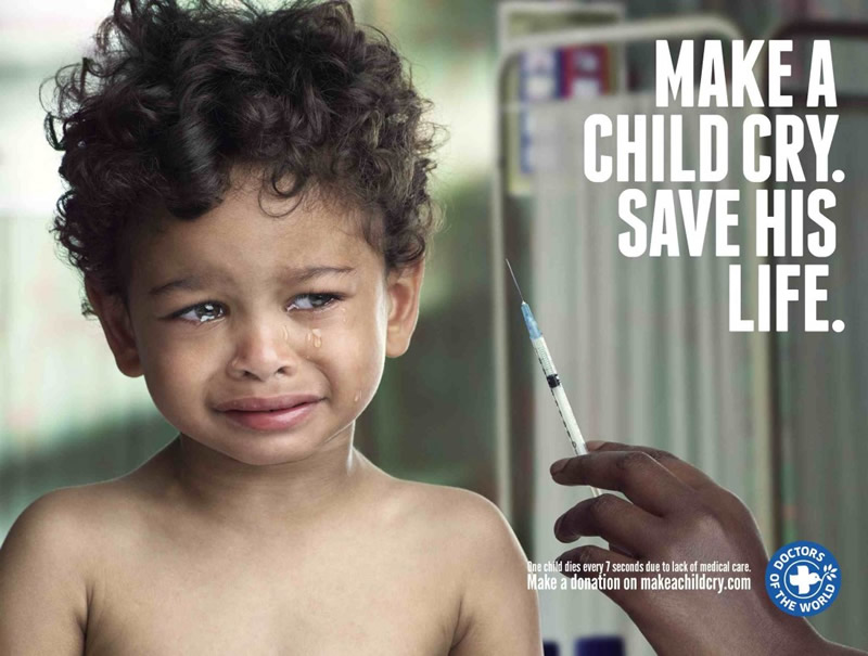 Make a child cry. Save his/her life 4