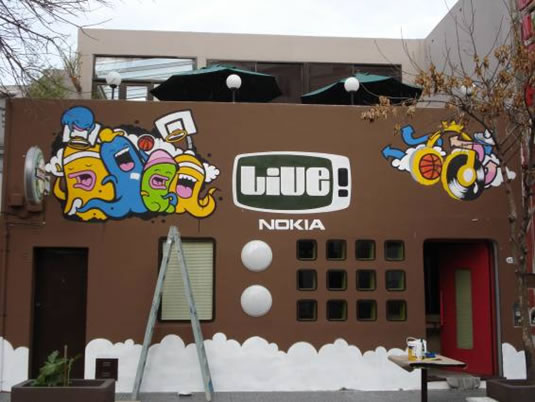 Campaña - Nokia Street Art