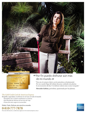 Campaña - The Gold Credit Card American Express (OgilvyOne Argentina)