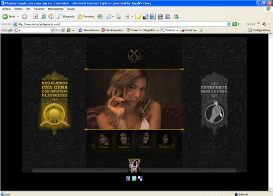 Web - Cena con Playmates (Playboy)