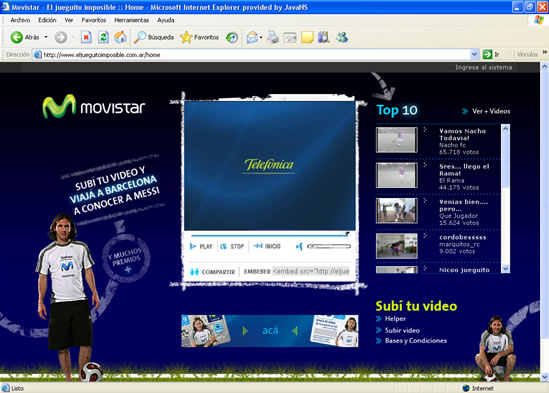 Web El Jueguito Imposible