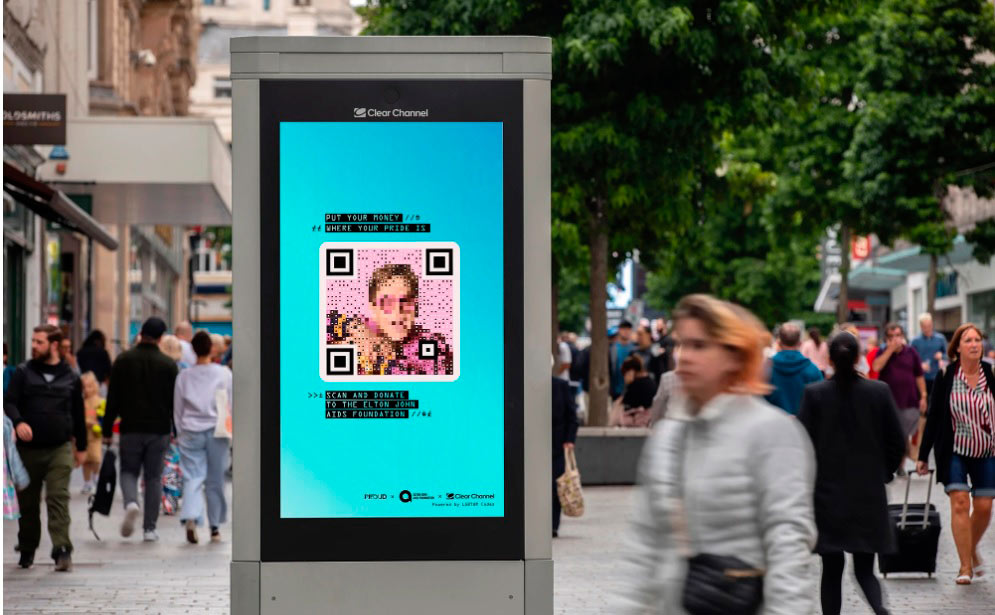 Campaña Elton John AIDS Foundation - LGBT-QR Code