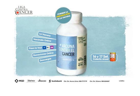 Web Vacuna contra el Cáncer