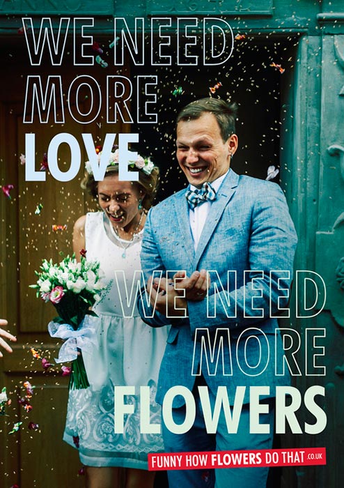 Campaña The Flower Council of Holland - We need more flowers